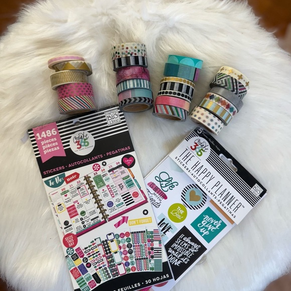 The Happy Planner Colorful Washi Tape and Sticker Set - Picture 1 of 4
